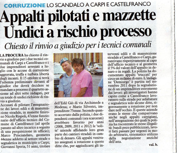 IL RESTO DEL CARLINO DEL 3 OTTOBRE 2012