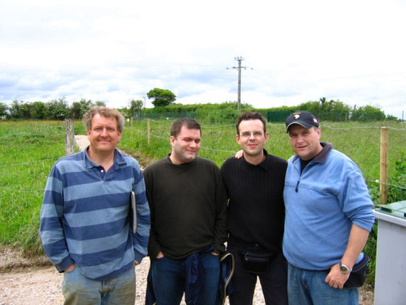 Gary Stern, may friends Pat McDonnell, Dani and myself in 2006 (left to right)