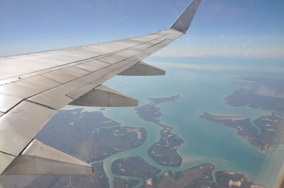 Flug über die East Kimberley Richtung Perth