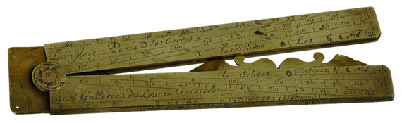 Compas de proportion signé Langlois, vers 1750