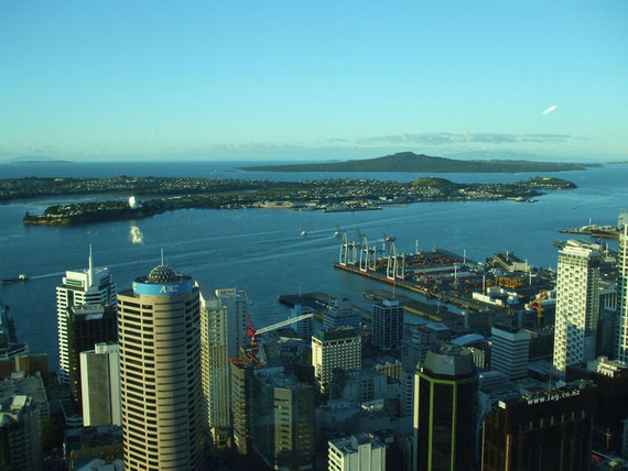 Blick auf den Auckland Harbour
