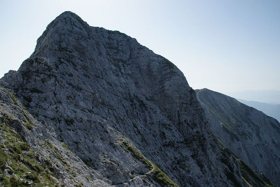 Steile Querung kurz vor dem Mittagskogel