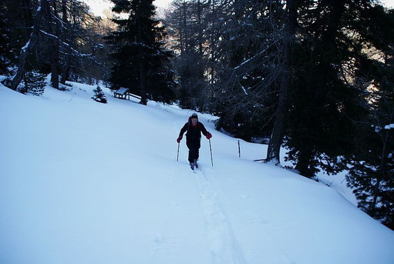 Aufstieg am Knappenweg