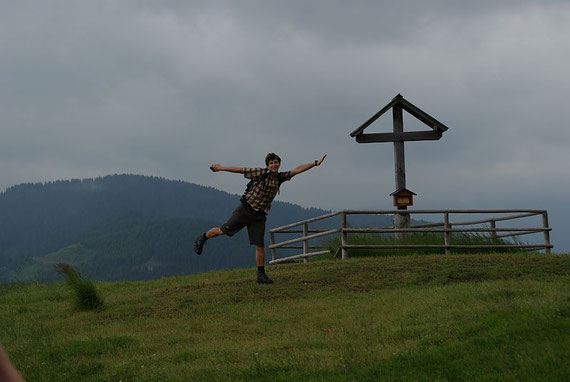 Gute Laune nach dem Erreichen des Ziels