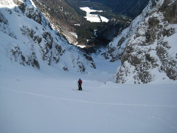 Beim Aufstieg der Blick zurück ins Tal