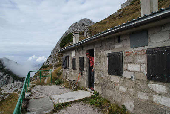 Beim Biwak (Ric. Bernadinis), im Hintergrund die Cima Alta