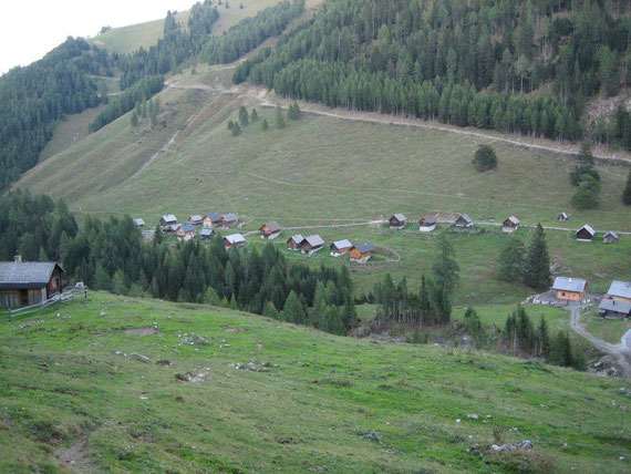 Der Ausgangspunkt die Dolinza Alm