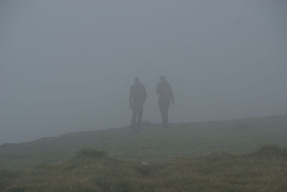 Am Weg zur Gruft holt uns leider endgültig der Nebel ein