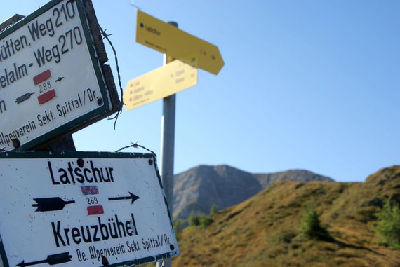 Wegweiser zum Latschur