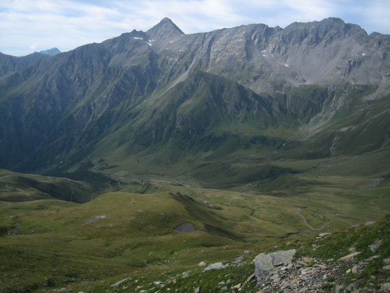 Blick über die Jamnigalm nach Süden