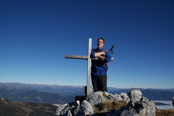 Am Gipfel des Torre Clampil