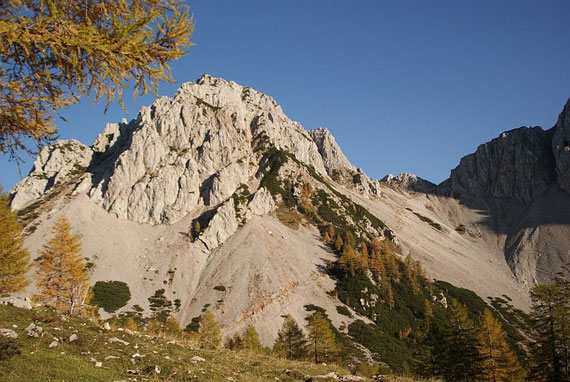 Ein letzter Blick zurück hinauf zur Bielschitza