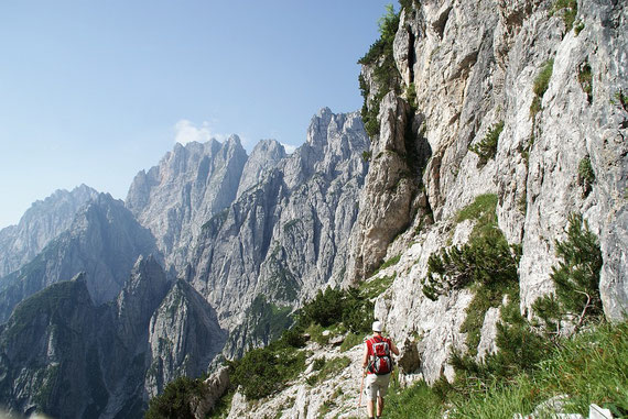 In der steilen Ostflanke