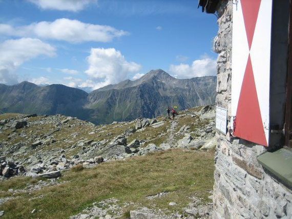 Bei der Mindener Hütte, im Hintergrund das Böseck