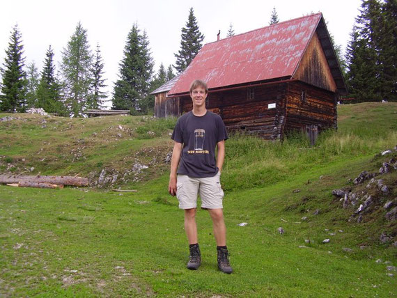 Während des Aufstiegs auf der Hadersdorfer Alm