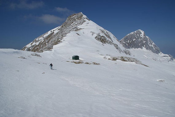 Am Sella di Grubia mit dem Biwak und dem Ostgrat hinauf zum Gipfel