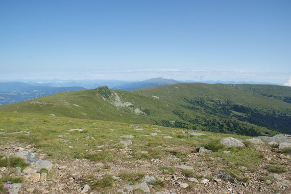 Der Zirbitzkogel zeigt sich im Norden