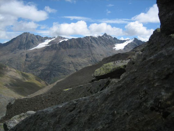 Beim Aufstieg der Blick nach Südosten