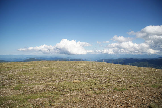 Der Blick nach Osten ins Klagenfurter Becken