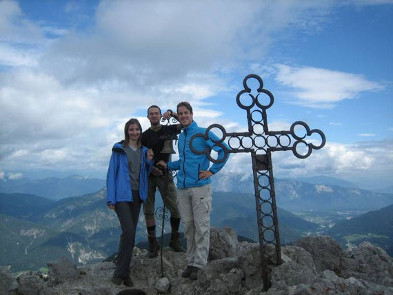 Am Gipfel mit Blickrichtung nach Norden