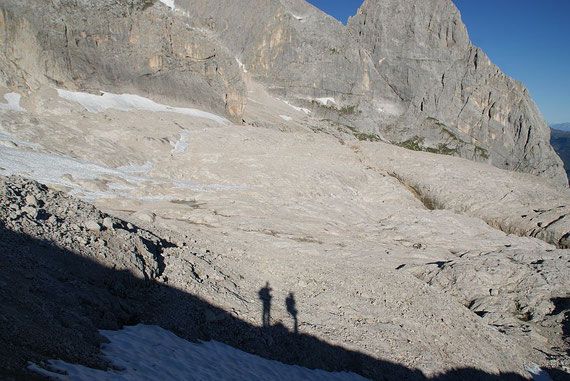 Absteigende Querung von der Hütte nach Westen