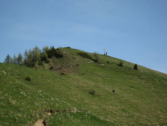 Der letzte kurze Anstieg hinauf zum Kleinen Frauenkogel, bevor es zurück ins Tal geht