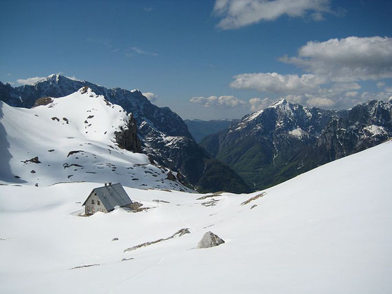 Die Mangarthütte, Blickrichtung Süden