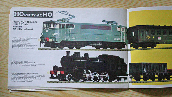 Briochure train électrique HOrnby-acHO