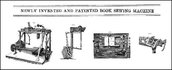 Amos Holbrook Jr. "book-sewing machine"