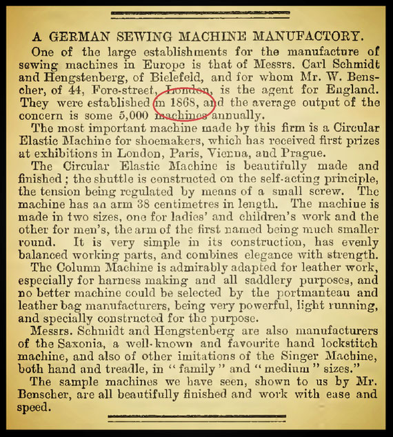 1881 The Sewing Machine Gazette 