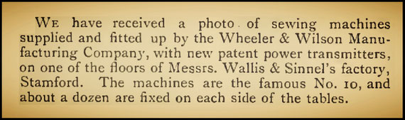 W&W No. 10 - The Sewing Machine Gazette 1885