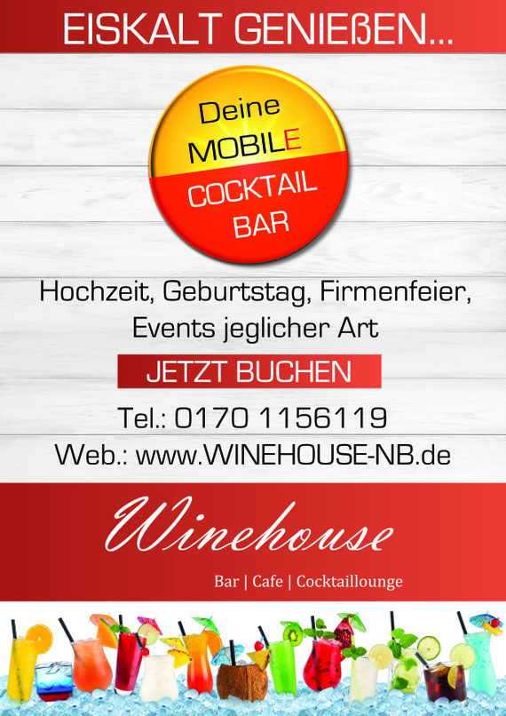 Mobile Cocktailbar Buchen Winehouse Bar Cafe Cocktaillounge