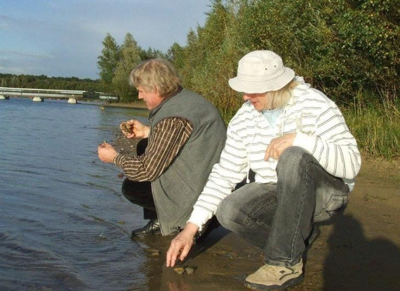 Wolfgang u. Burkhard Lüning, auf der Suche nach der Welt von Gestern ( Foto Silbersee III ).