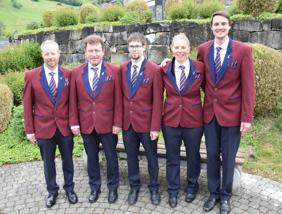v.l.n.r.  Markus Scheuber, Martin Amstutz, Markus Odermatt, Irene Filliger, Dominik Barmettler