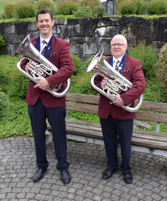 v.l.n.r. Thomas Scheuber, Hans Sennhauser 
