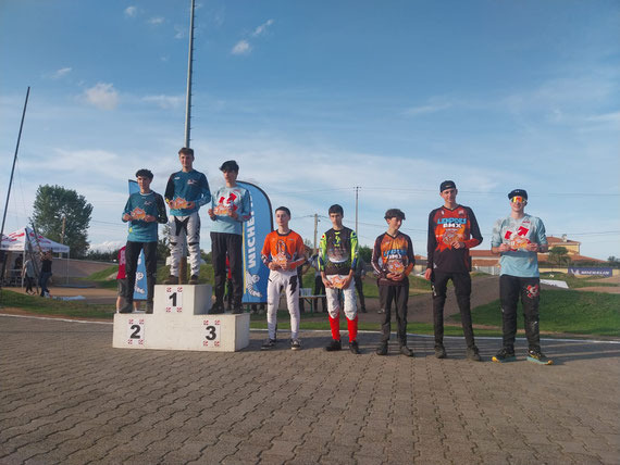 Podium U17 : Remi 1er et Mathias 2e