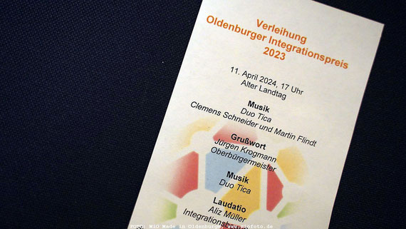 Oldenburger Integrationspreis 2023, FOTO: MiO Made in Oldenburg®, www.miofoto.de 