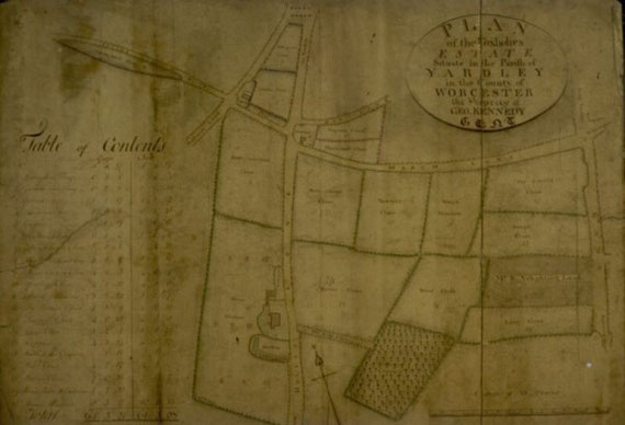 Estate Plan of 1807 (Birmingham City Archives)