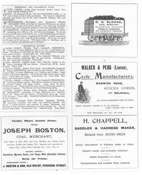 A page of adverts