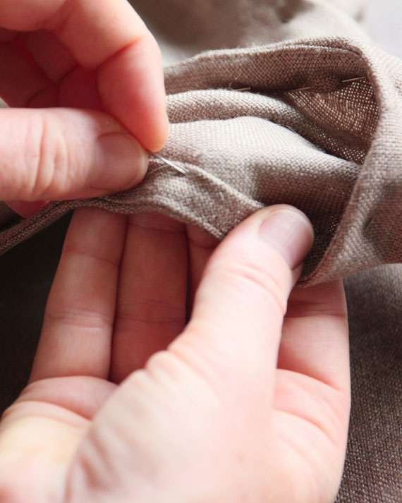 handgenähte Naturmode aus Seide