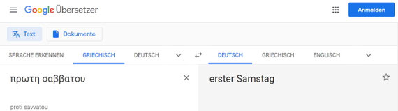 erster Samstag Sabbat Auferstehung, Mk 16,9