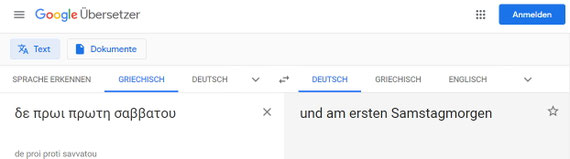 Mk 16,9 Auferstehung Sabbatmorgen Samstag