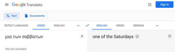 Sabbat Auferstehung Samstag Google