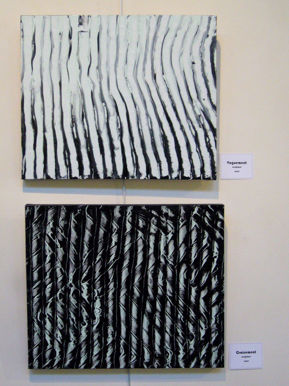 "Croisement" - 60X50 - & "Vaguement" - 60X50 - 2001