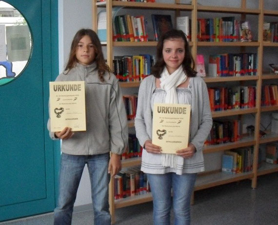 Axel Müller und Alisa Knöchel - unsere Schulsieger