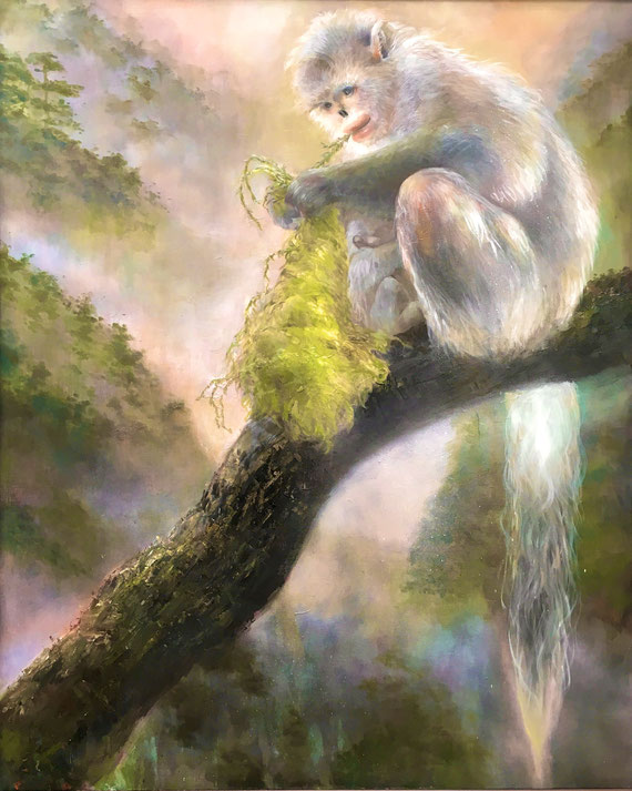 「豊潤な森」F100号(1300×1620mm)アクリル、油彩/キャンバス2018年