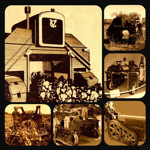 Un montage photos en sépia .