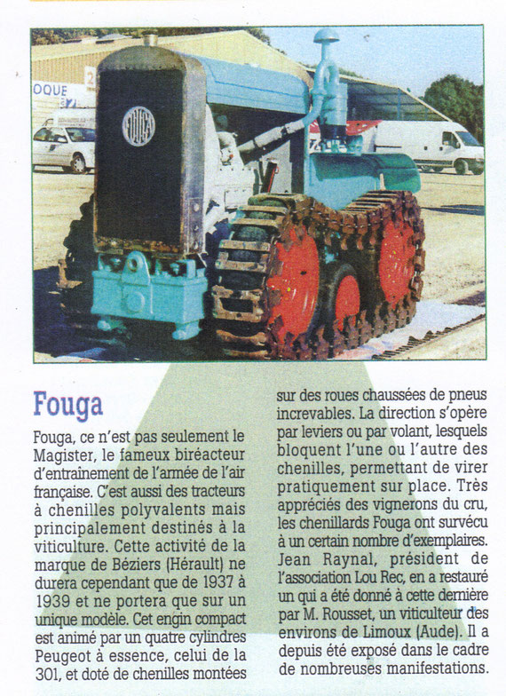 Un article parue dans la presse spécialisée