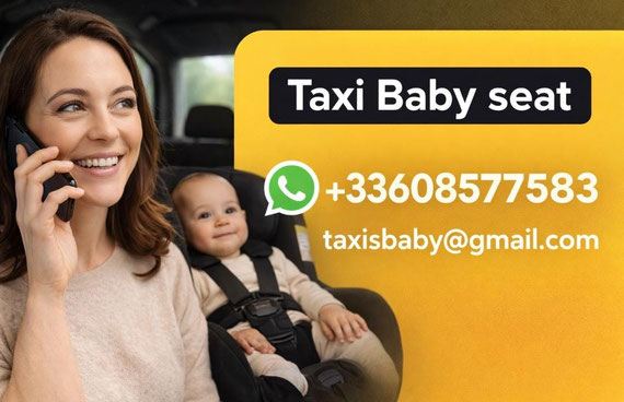 taxi baby seat on board