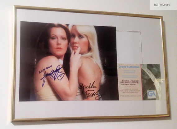 ABBA: Anni-Frid + Agnetha Autogramm auf Foto 